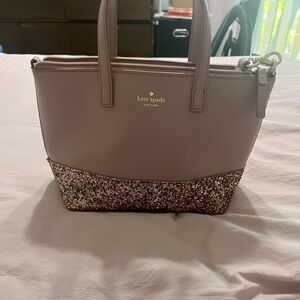 Kate Spade glitter pink crossbody with wallet